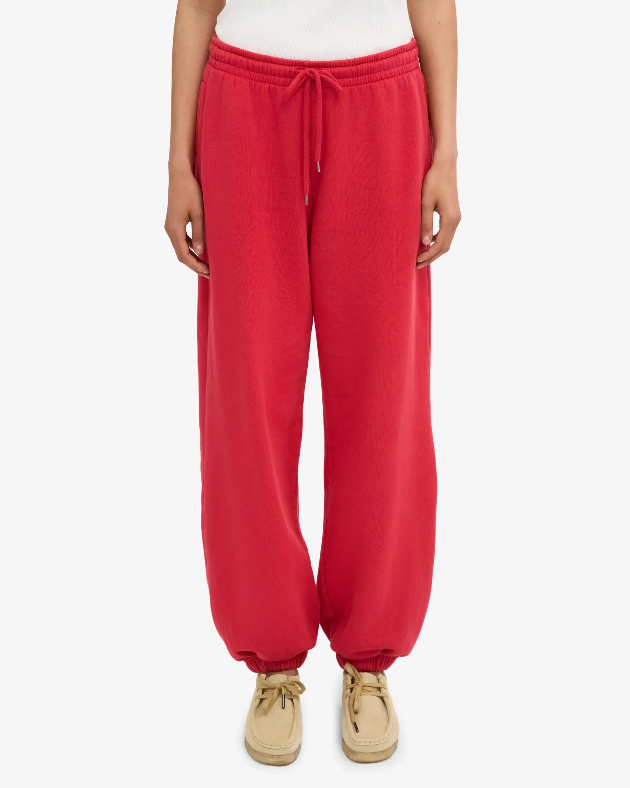 Organic Relaxed Sweatpants - Scarlet Red