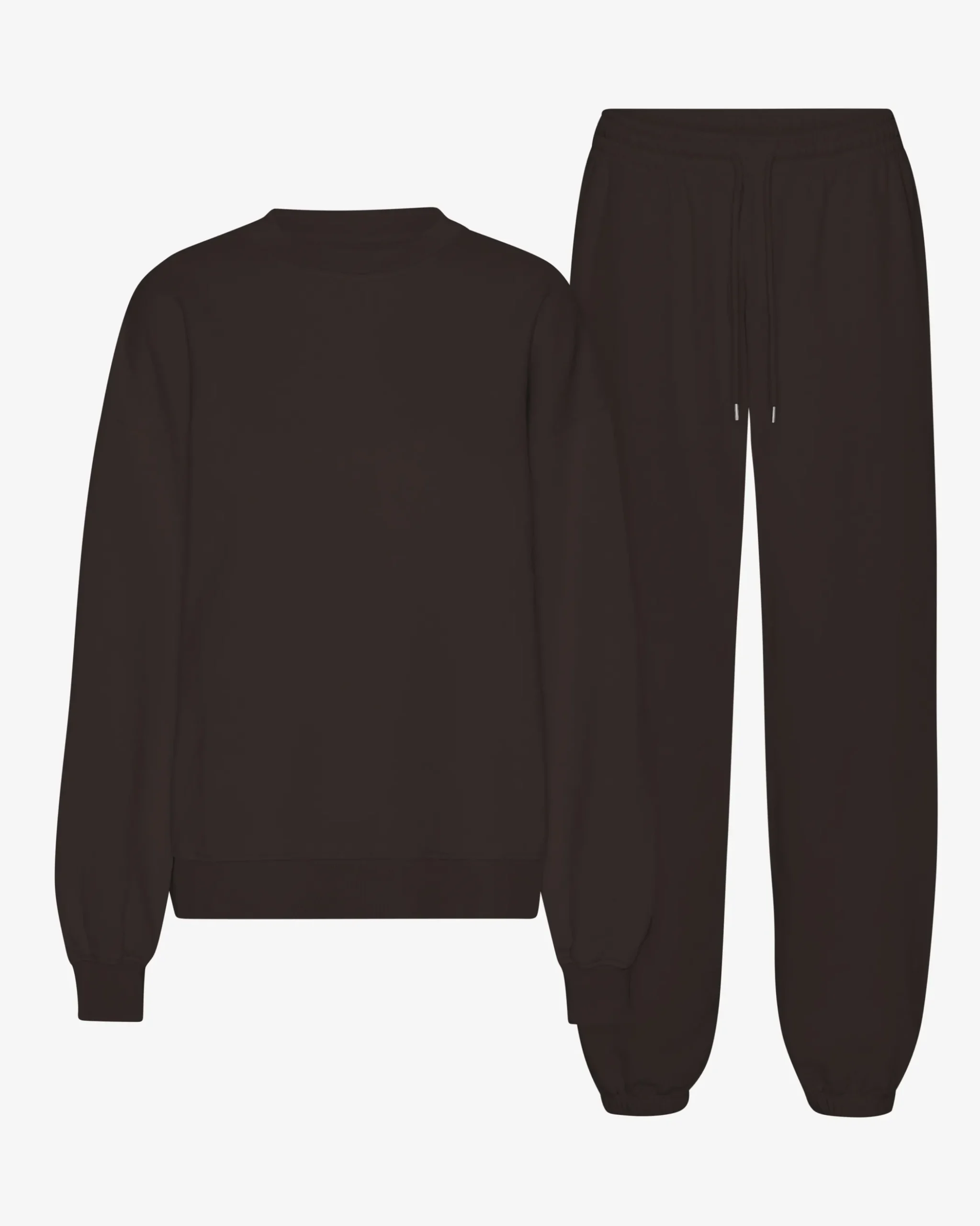 Organic Relaxed Sweatsuit - Coffee Brown