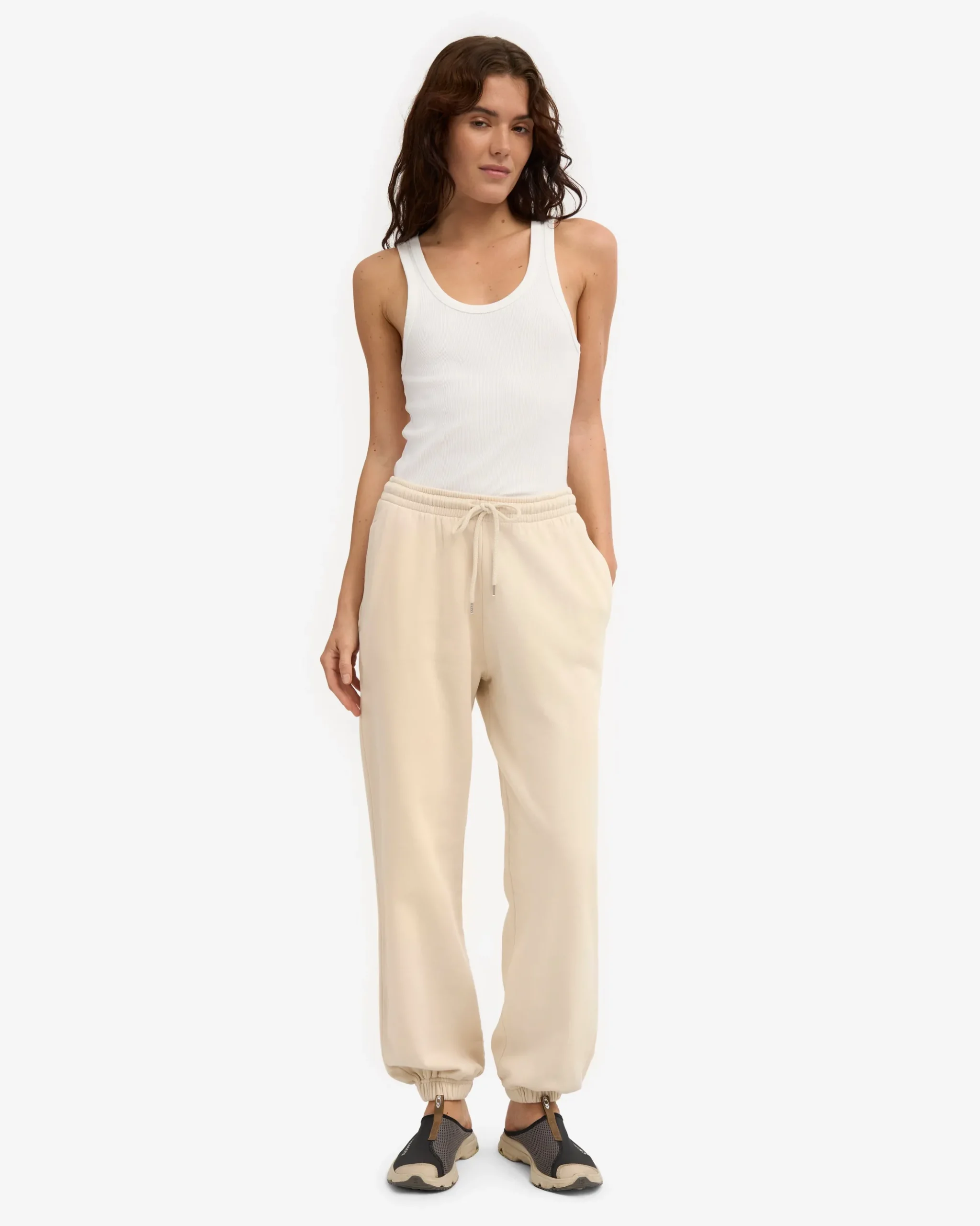 Organic Relaxed Sweatsuit - Ivory White