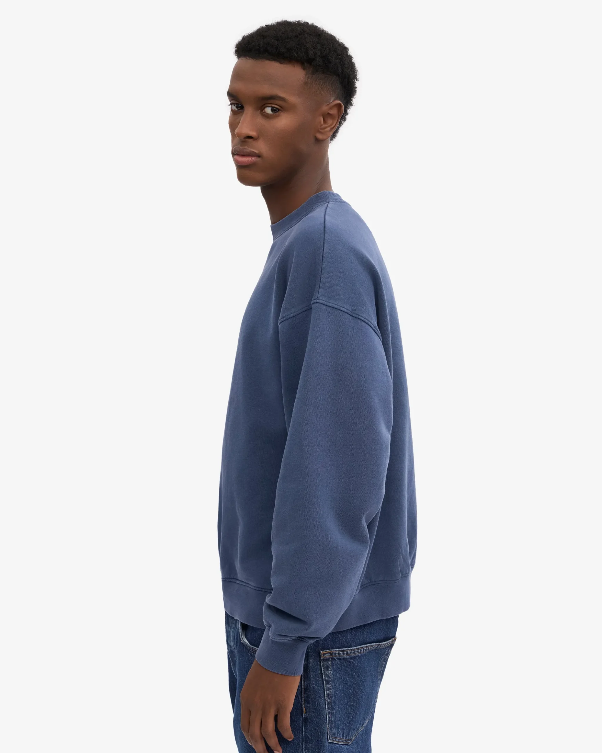 Organic Relaxed Sweatsuit - Neptune Blue