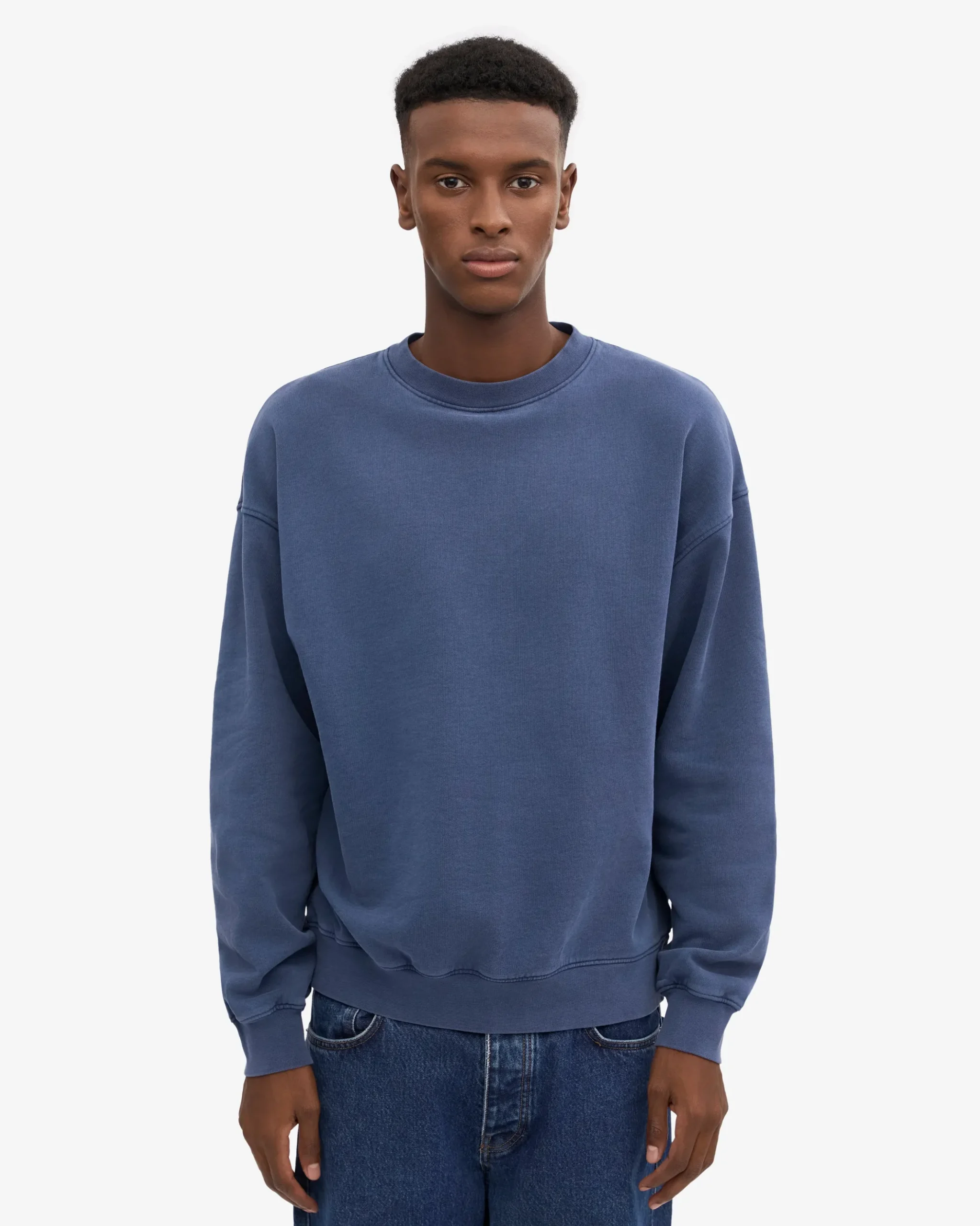 Organic Relaxed Sweatsuit - Neptune Blue