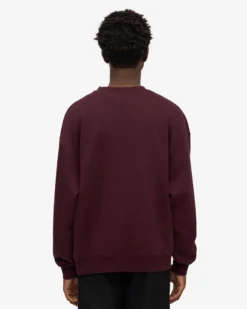 Organic Relaxed Sweatsuit - Oxblood Red