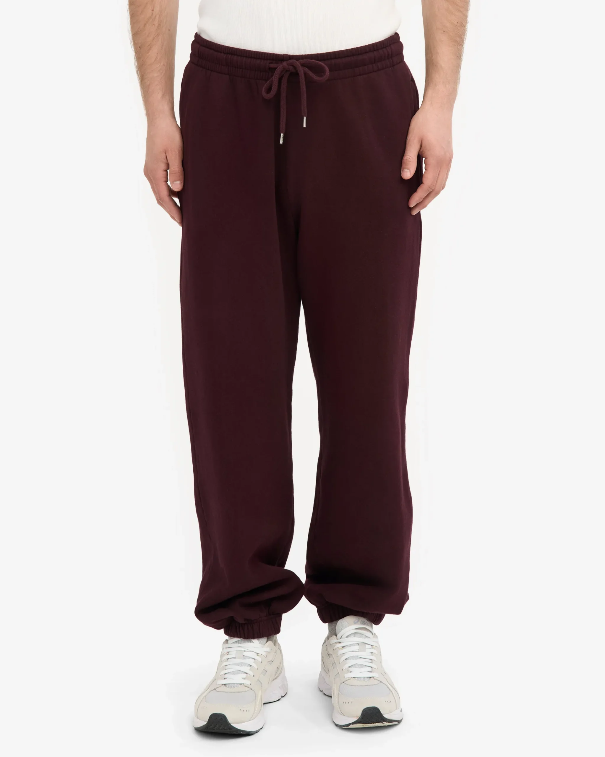 Organic Relaxed Sweatsuit - Oxblood Red