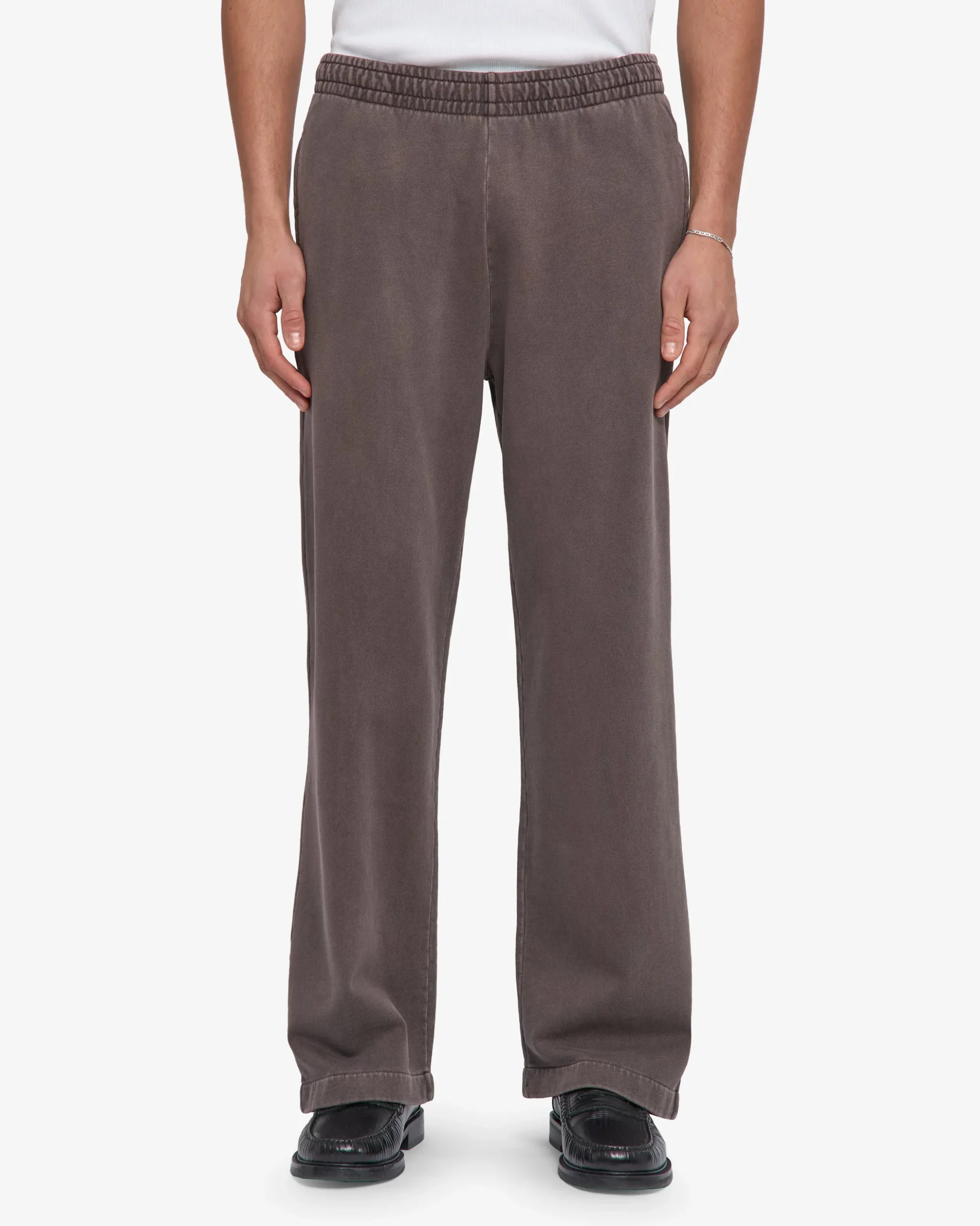 Organic Straight Leg Sweatpants - Faded Mud