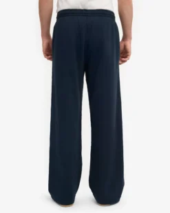 Organic Straight Leg Sweatpants - Navy Blue