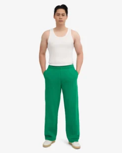 Organic Straight Leg Sweatpants - Kelly Green