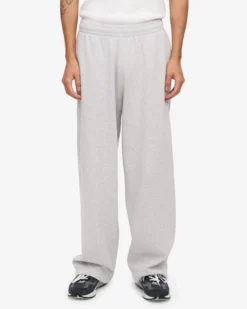 Organic Straight Leg Sweatpants - Snow Melange