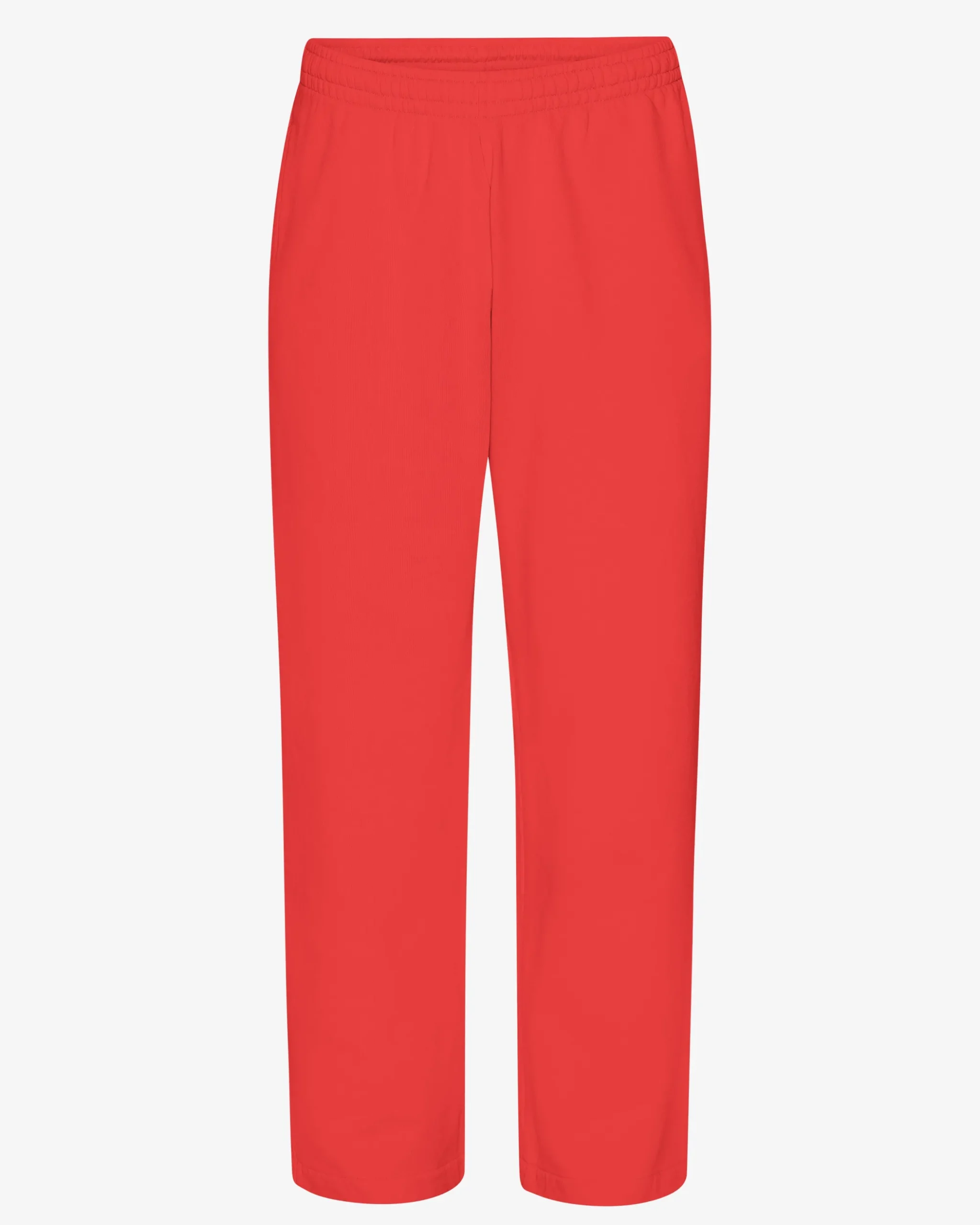 Organic Straight Leg Sweatpants - Red Tangerine