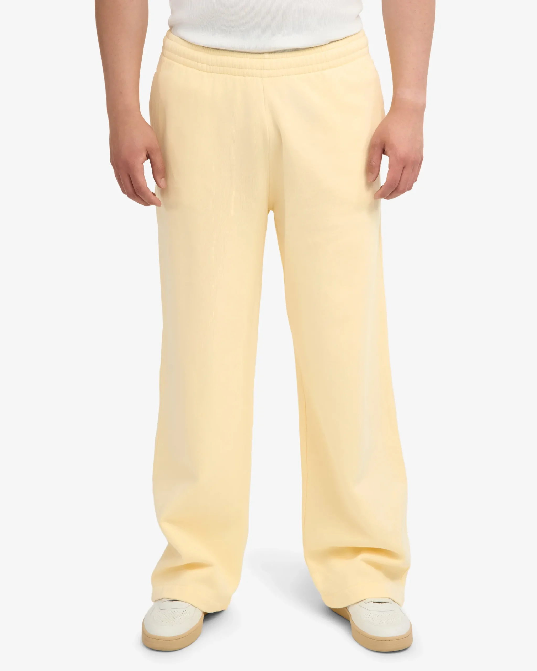 Organic Straight Leg Sweatpants - Soft Yellow