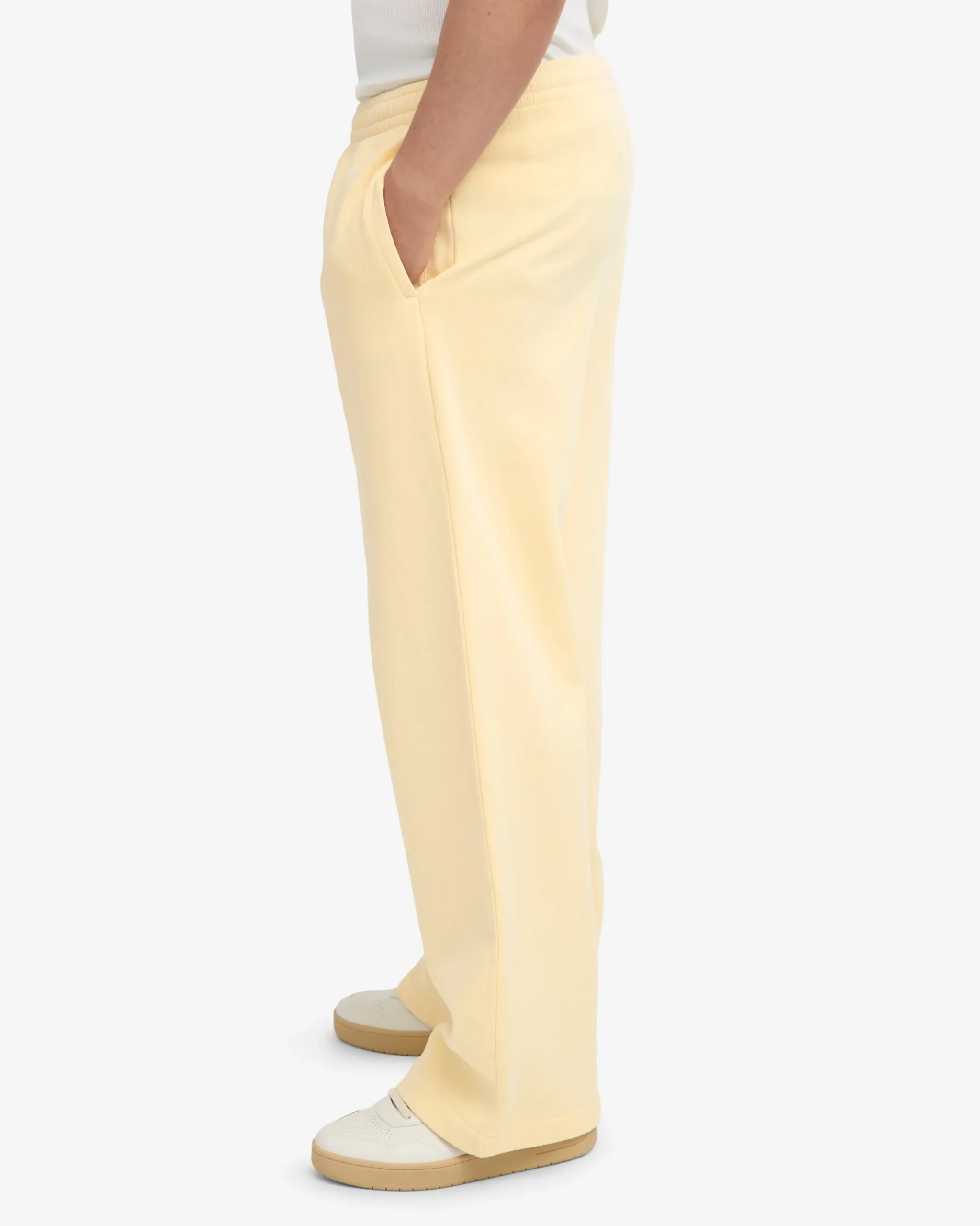 Organic Straight Leg Sweatpants - Soft Yellow
