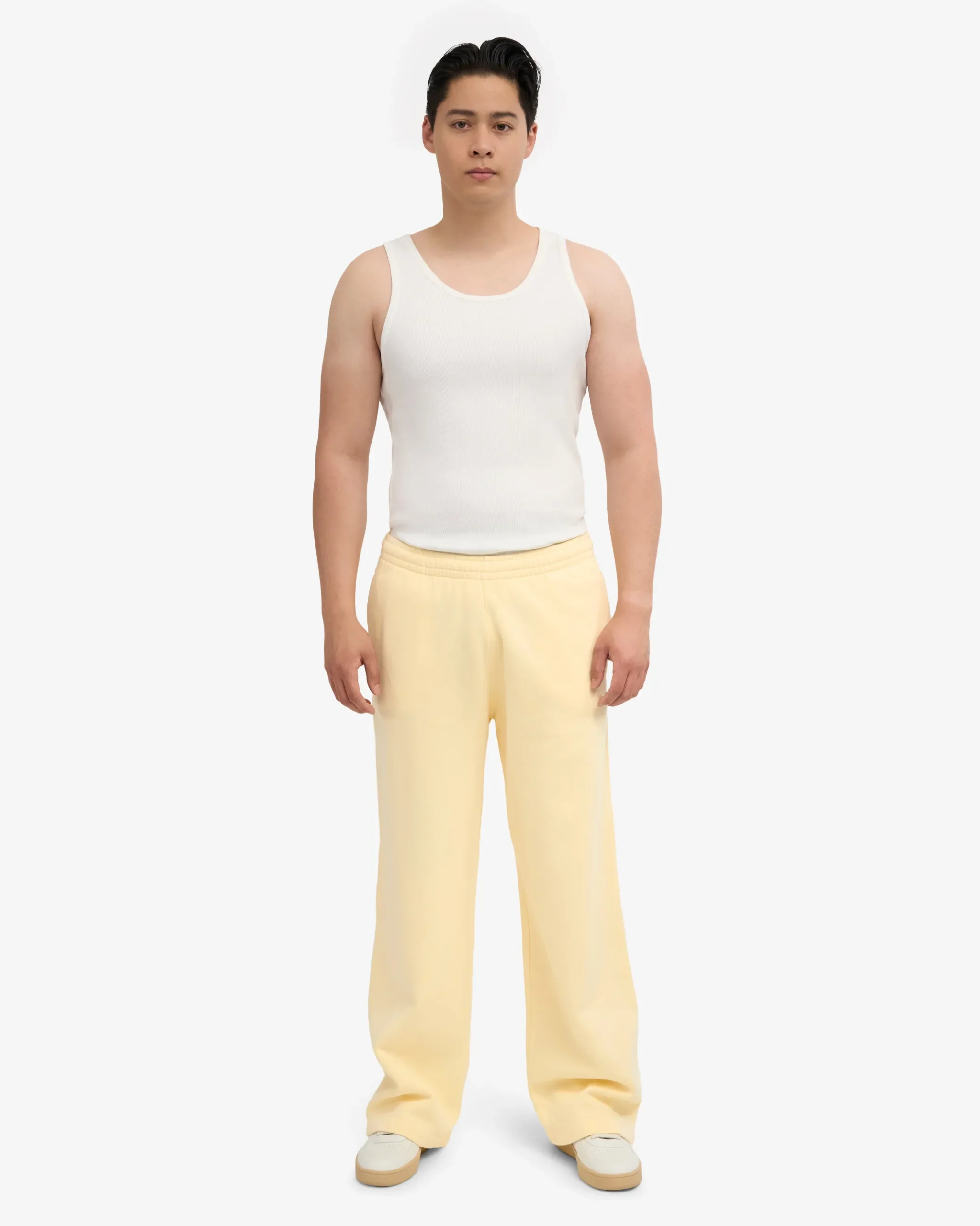 Organic Straight Leg Sweatpants - Soft Yellow