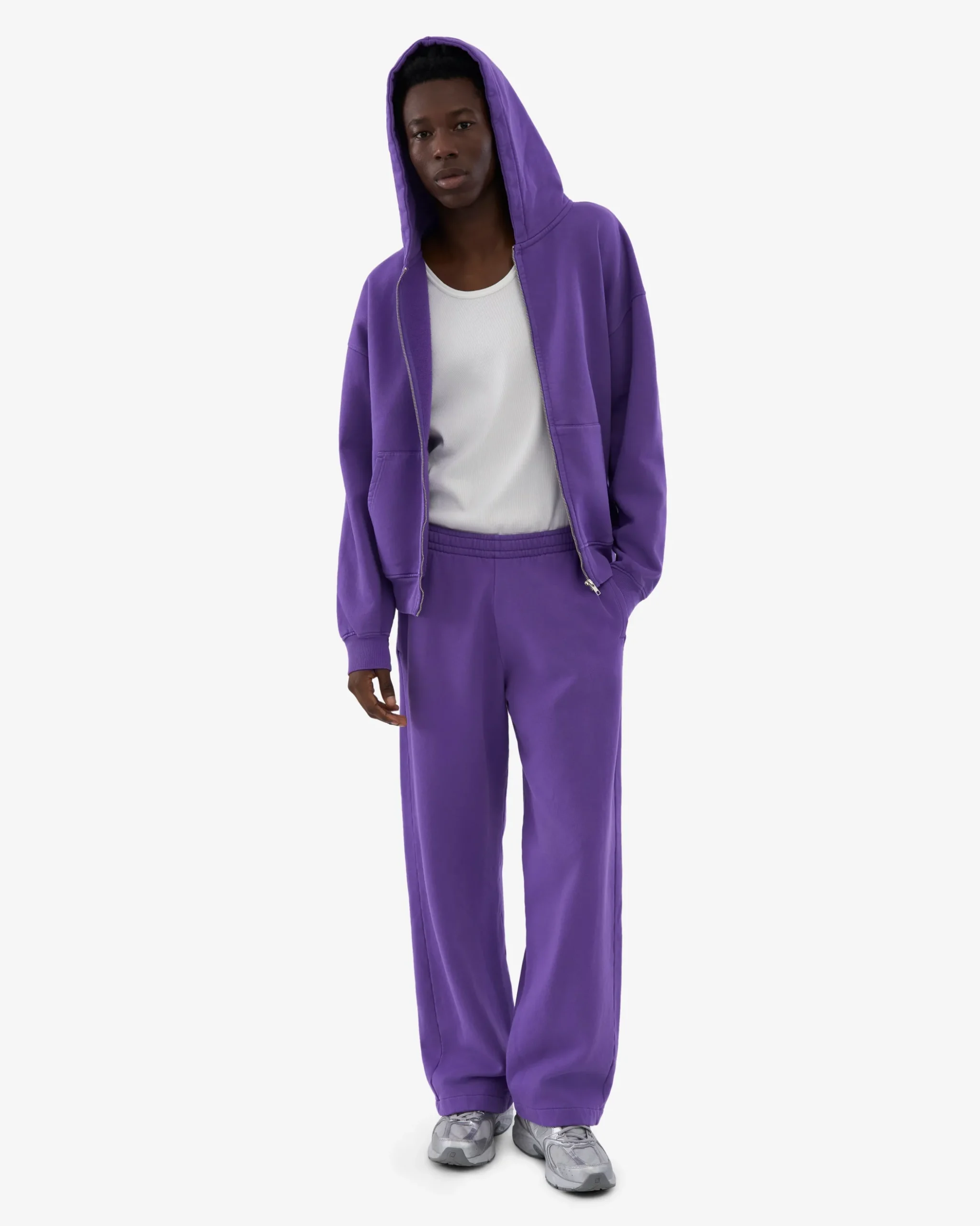 Organic Straight Leg Sweatpants - Ultra Violet