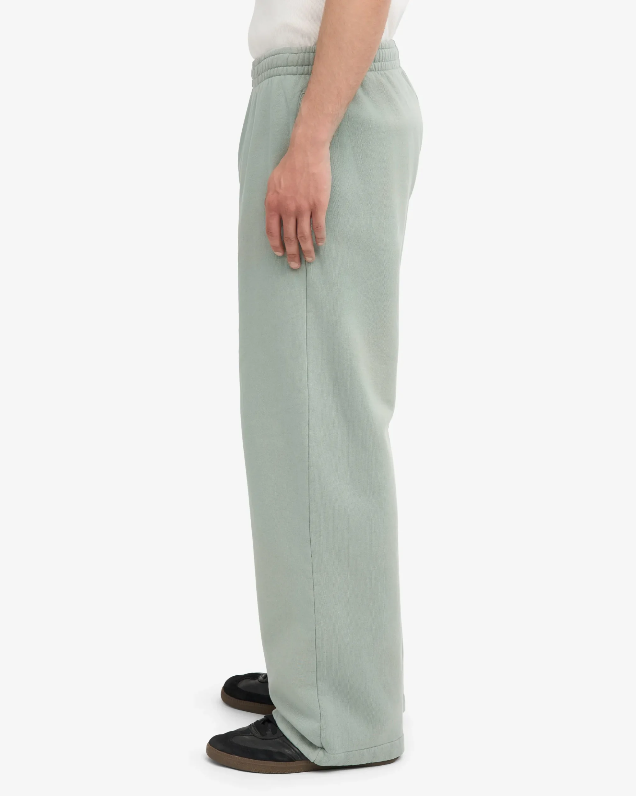 Organic Straight Leg Sweatpants - Steel Blue