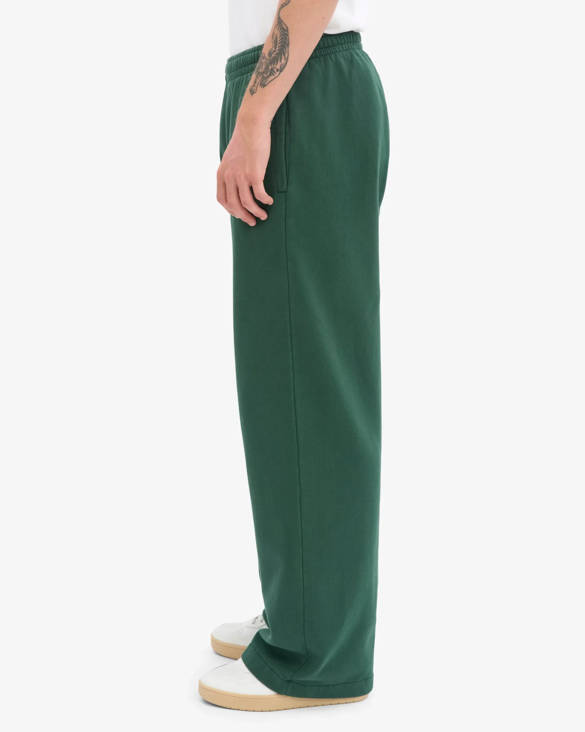 Organic Straight Leg Sweatpants - Emerald Green