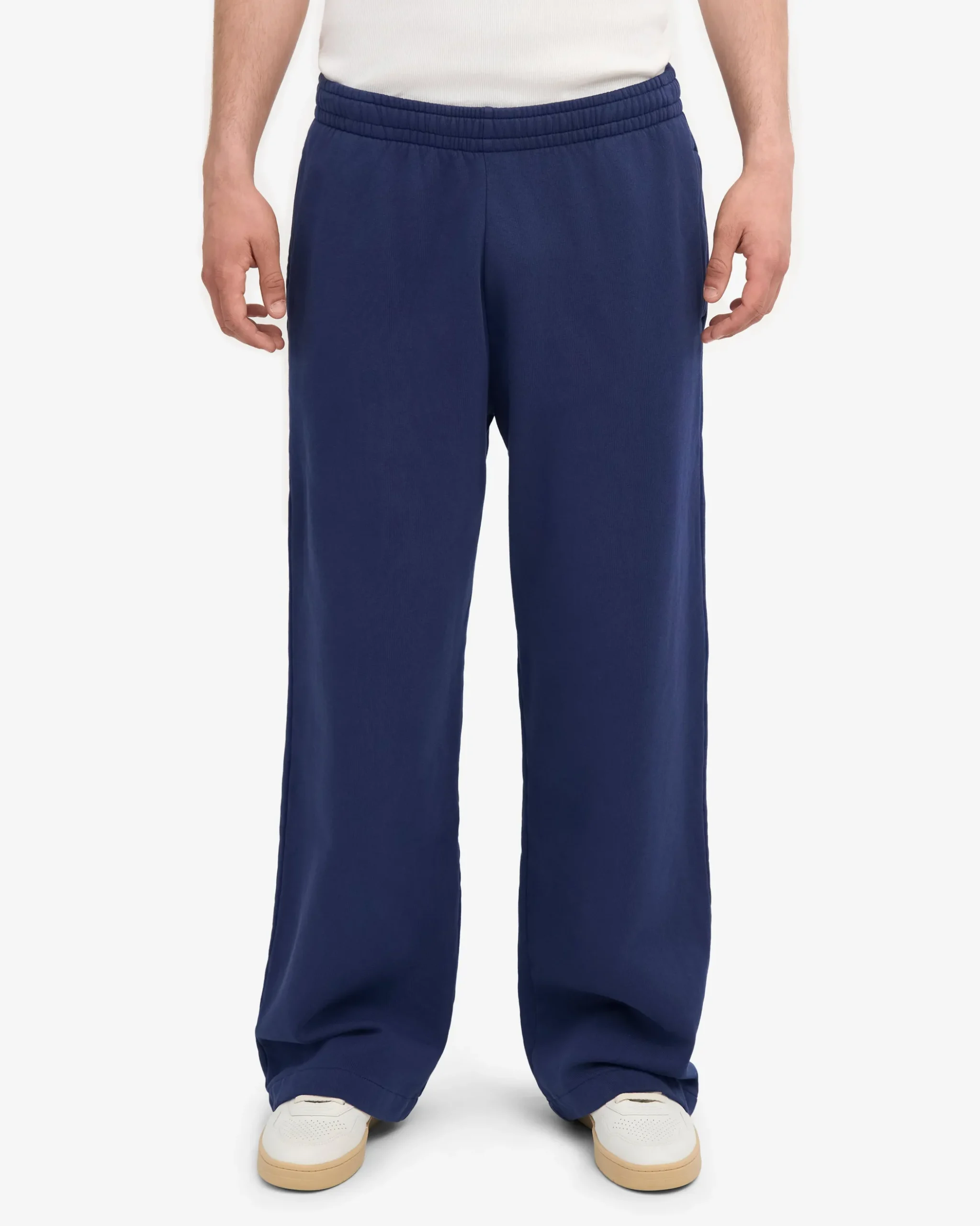 Organic Straight Leg Sweatpants - Marine Blue