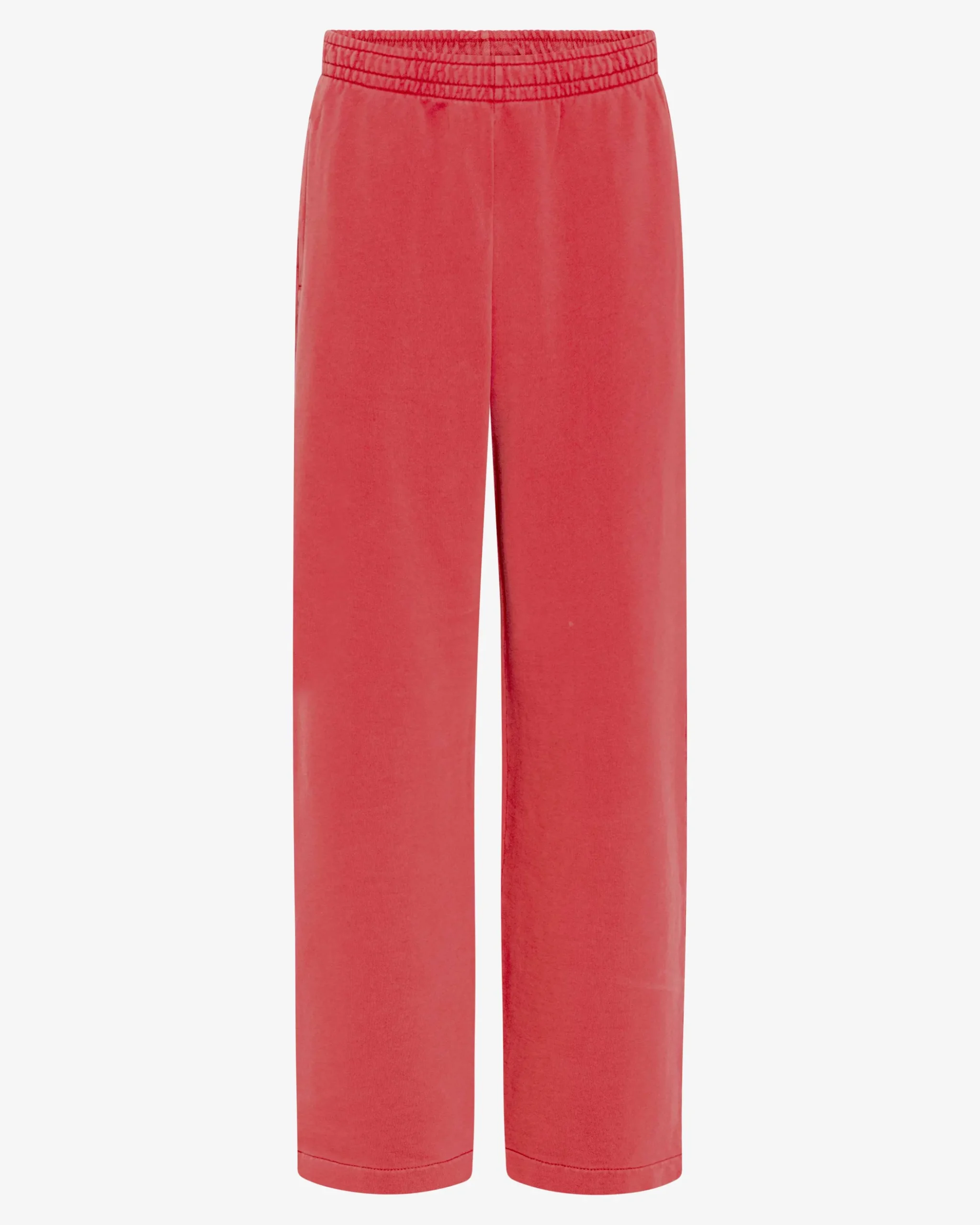 Organic Straight Leg Sweatpants - Faded Red