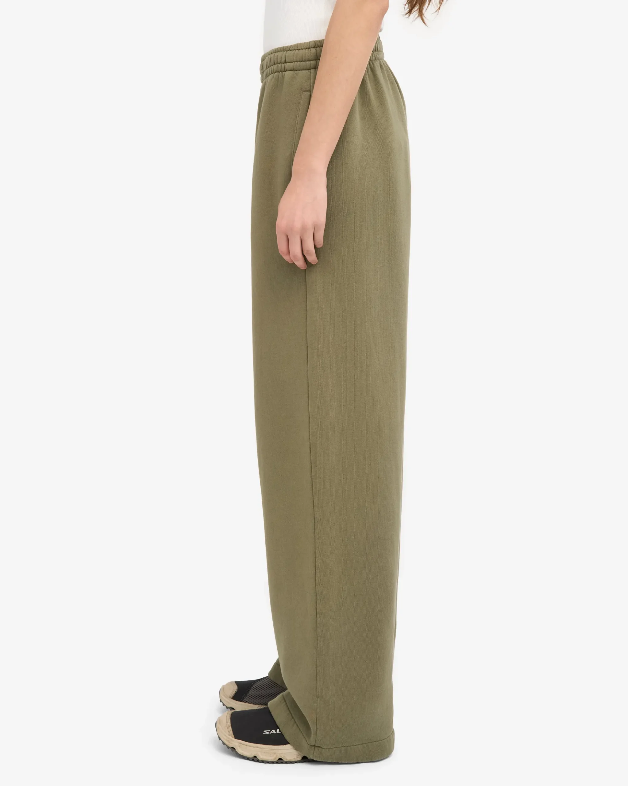 Organic Straight Leg Sweatpants - Dusty Olive