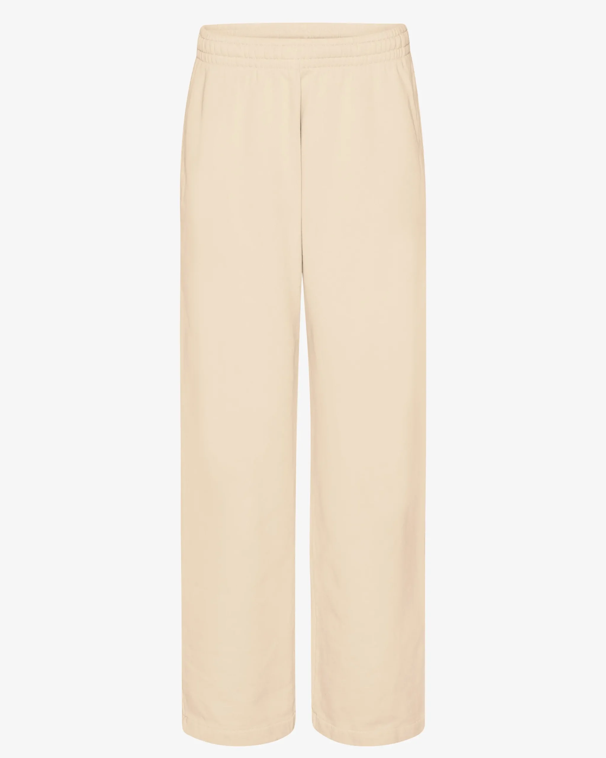 Organic Straight Leg Sweatpants - Ivory White
