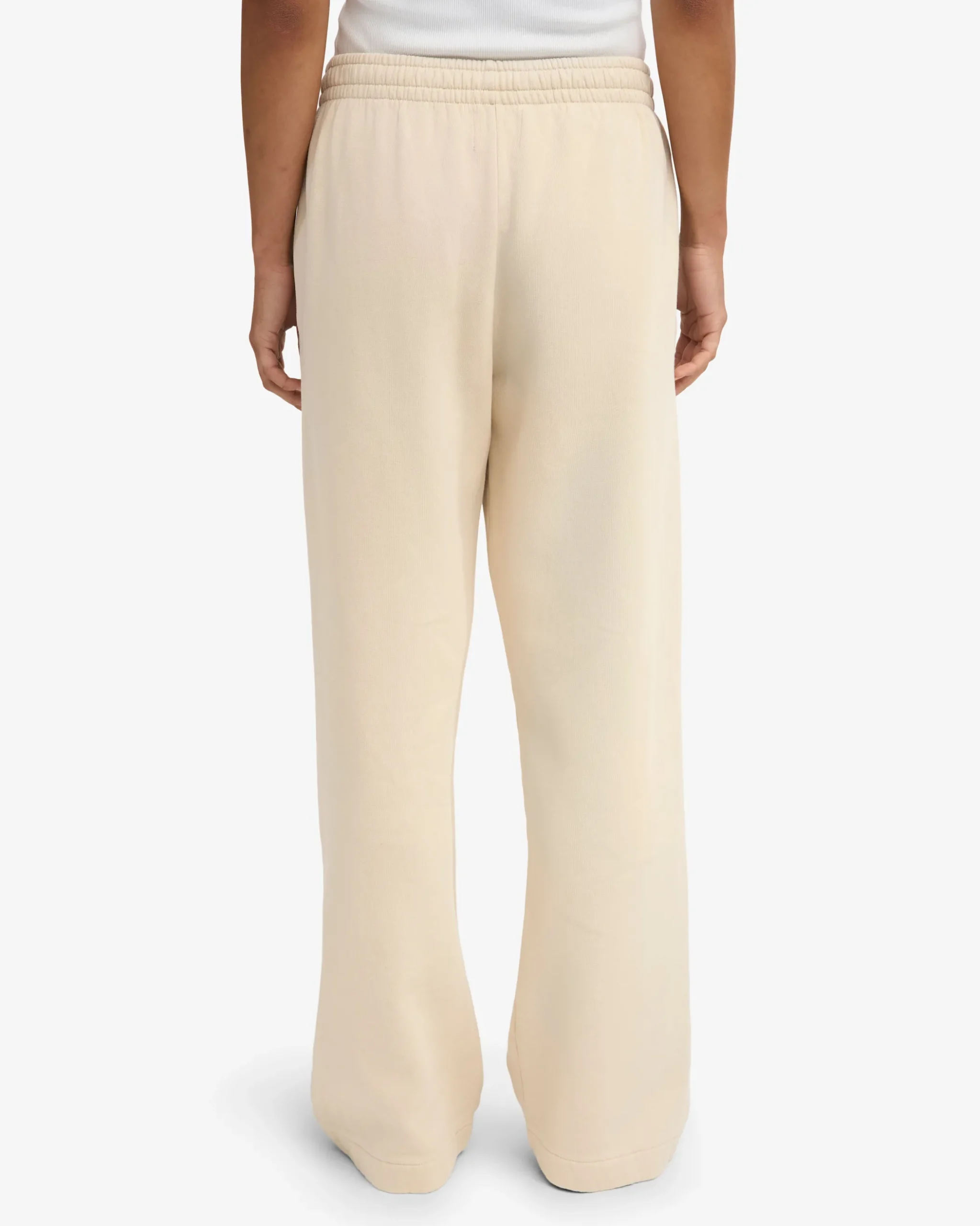 Organic Straight Leg Sweatpants - Ivory White