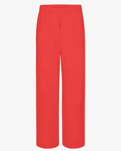 Organic Straight Leg Sweatpants - Red Tangerine
