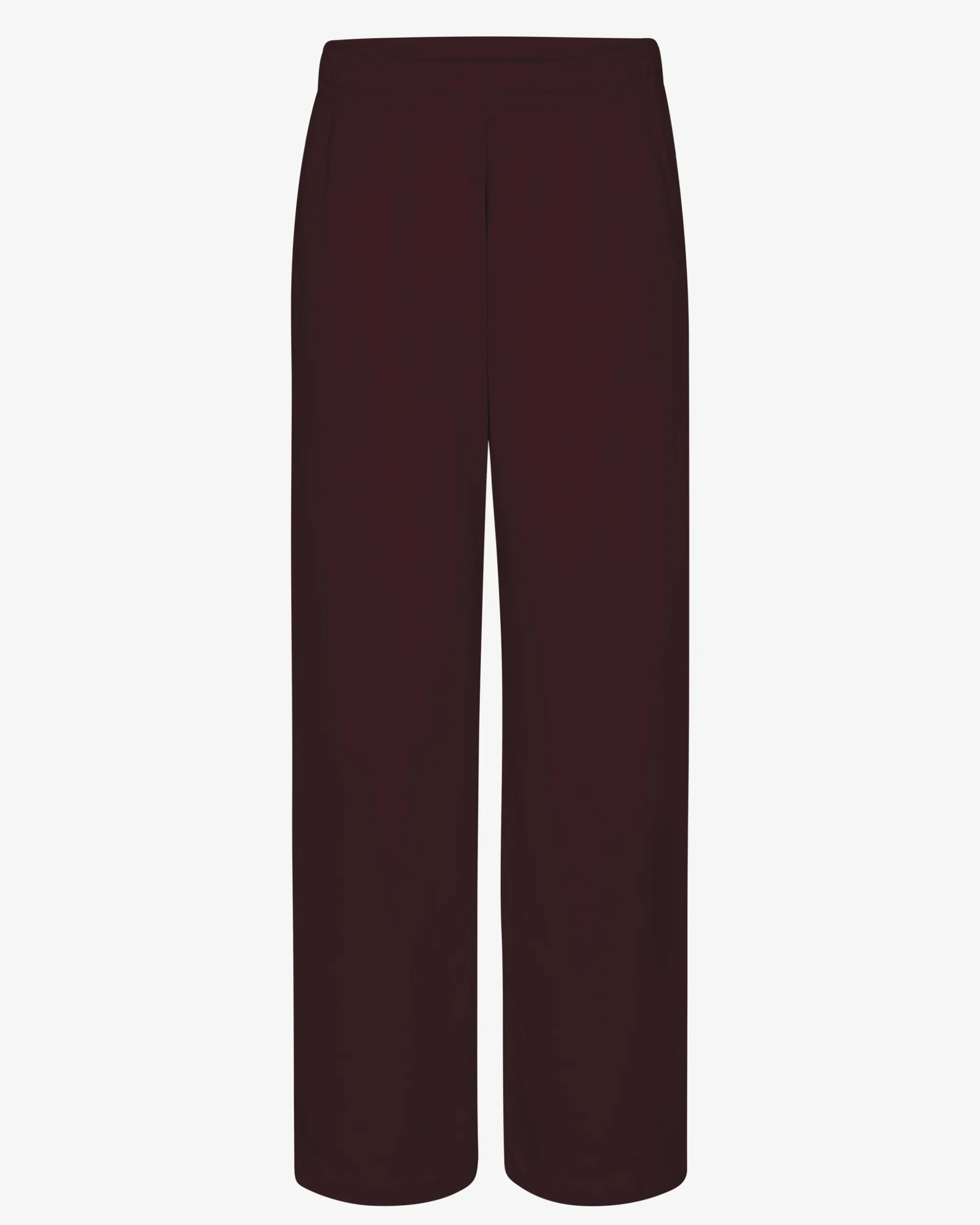 Organic Straight Leg Sweatpants - Oxblood Red