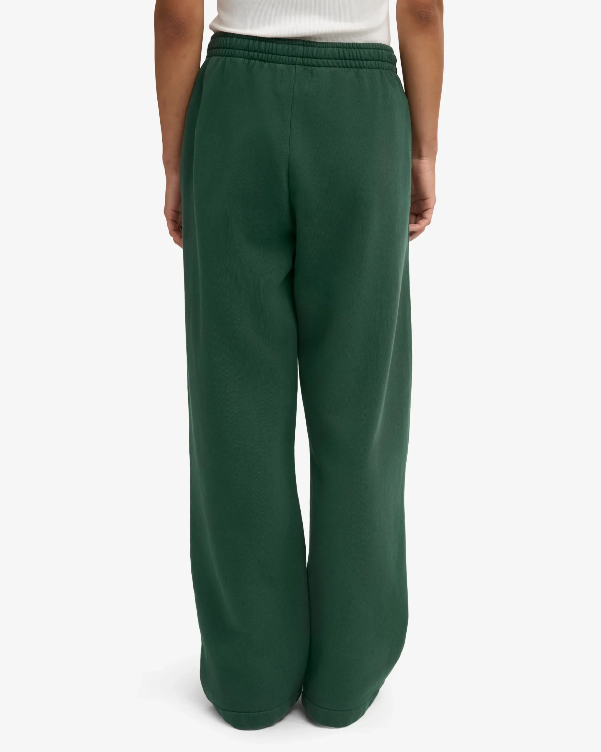 Organic Straight Leg Sweatpants - Emerald Green