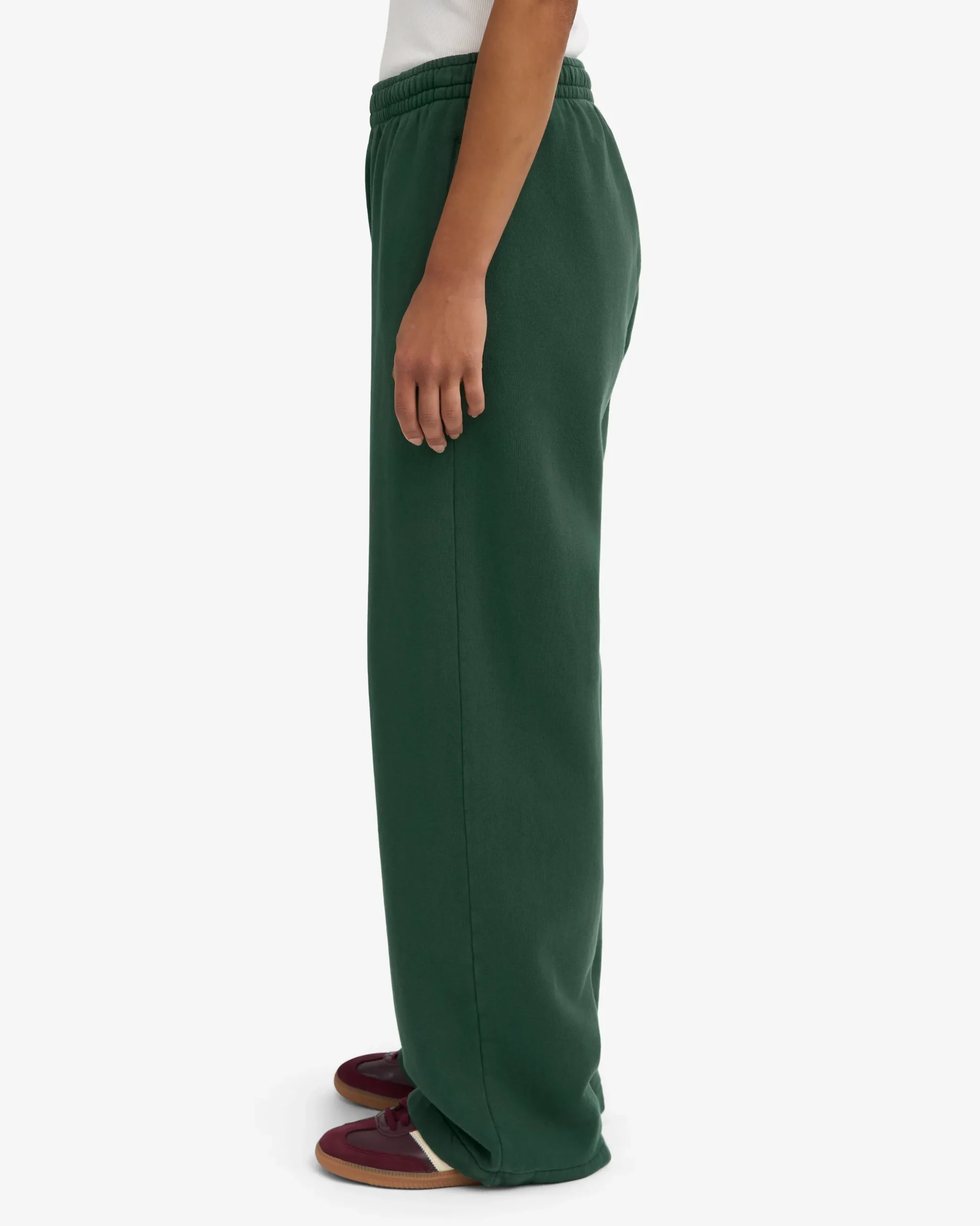 Organic Straight Leg Sweatpants - Emerald Green
