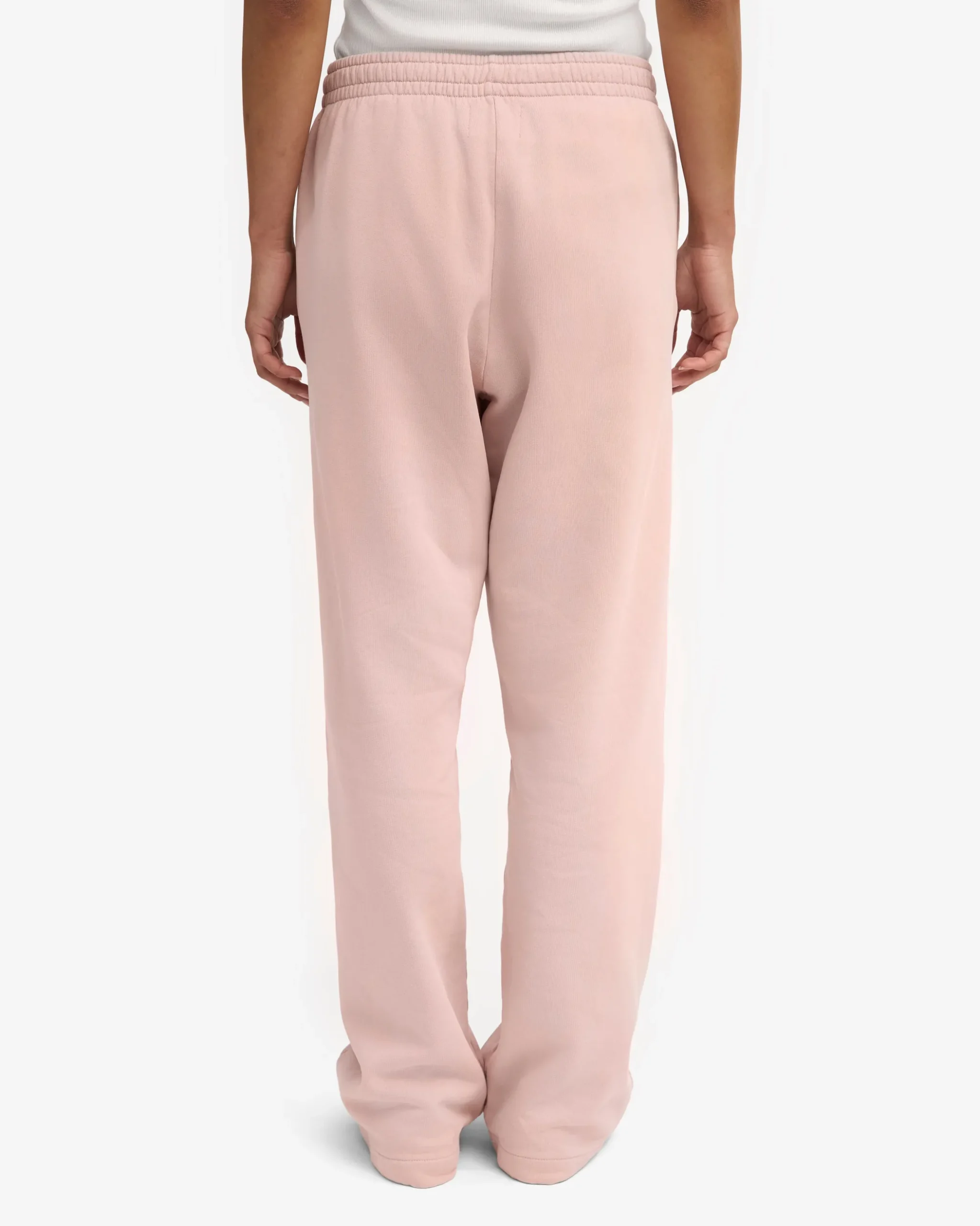 Organic Straight Leg Sweatpants - Faded Pink