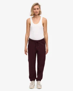 Organic Sweatpants - Oxblood Red