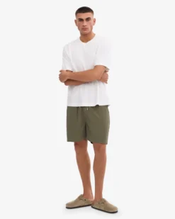 Organic Twill Shorts - Dusty Olive