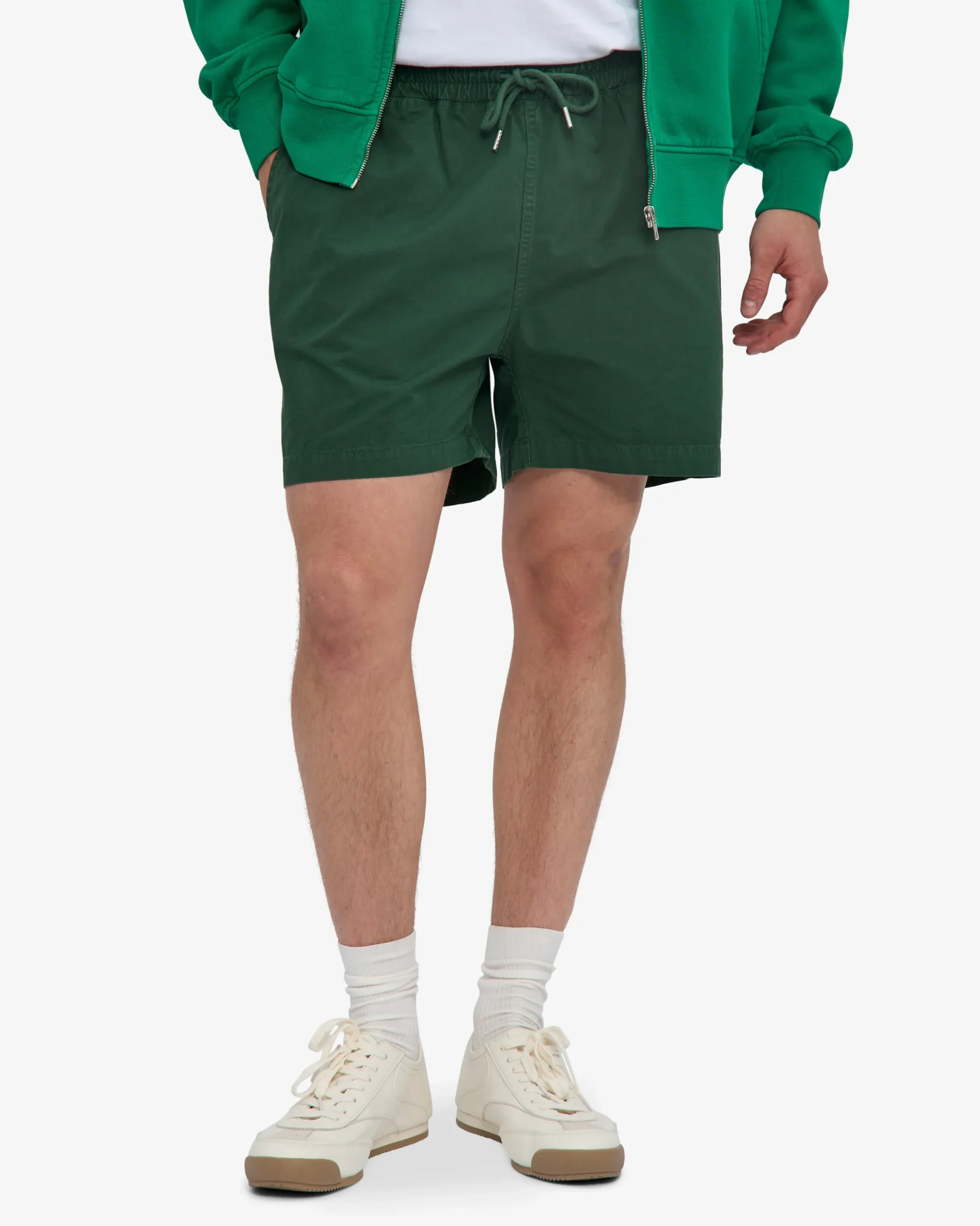 Organic Twill Shorts - Emerald Green