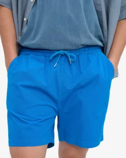 Organic Twill Shorts - Pacific Blue