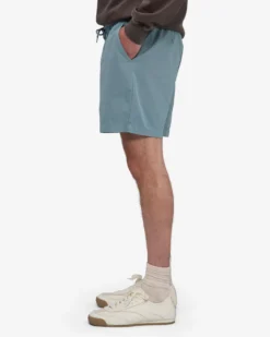 Organic Twill Shorts - Steel Blue