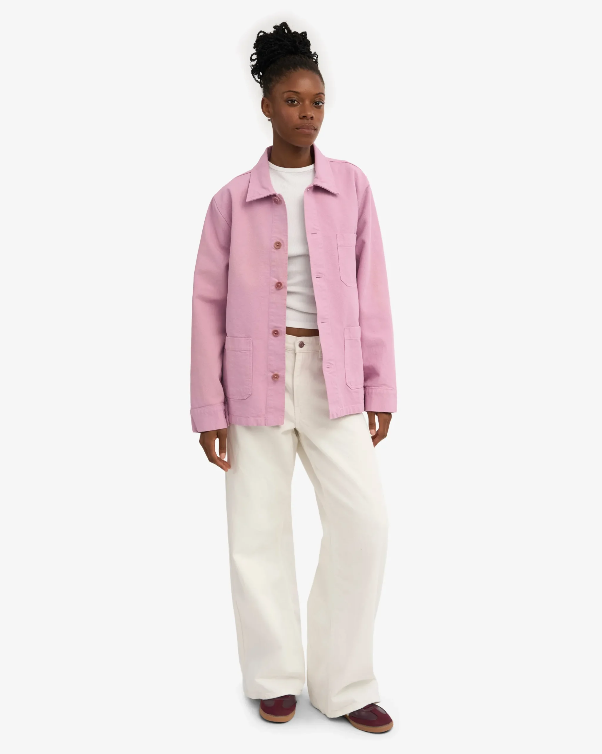 Organic Workwear Jacket - Cherry Blossom