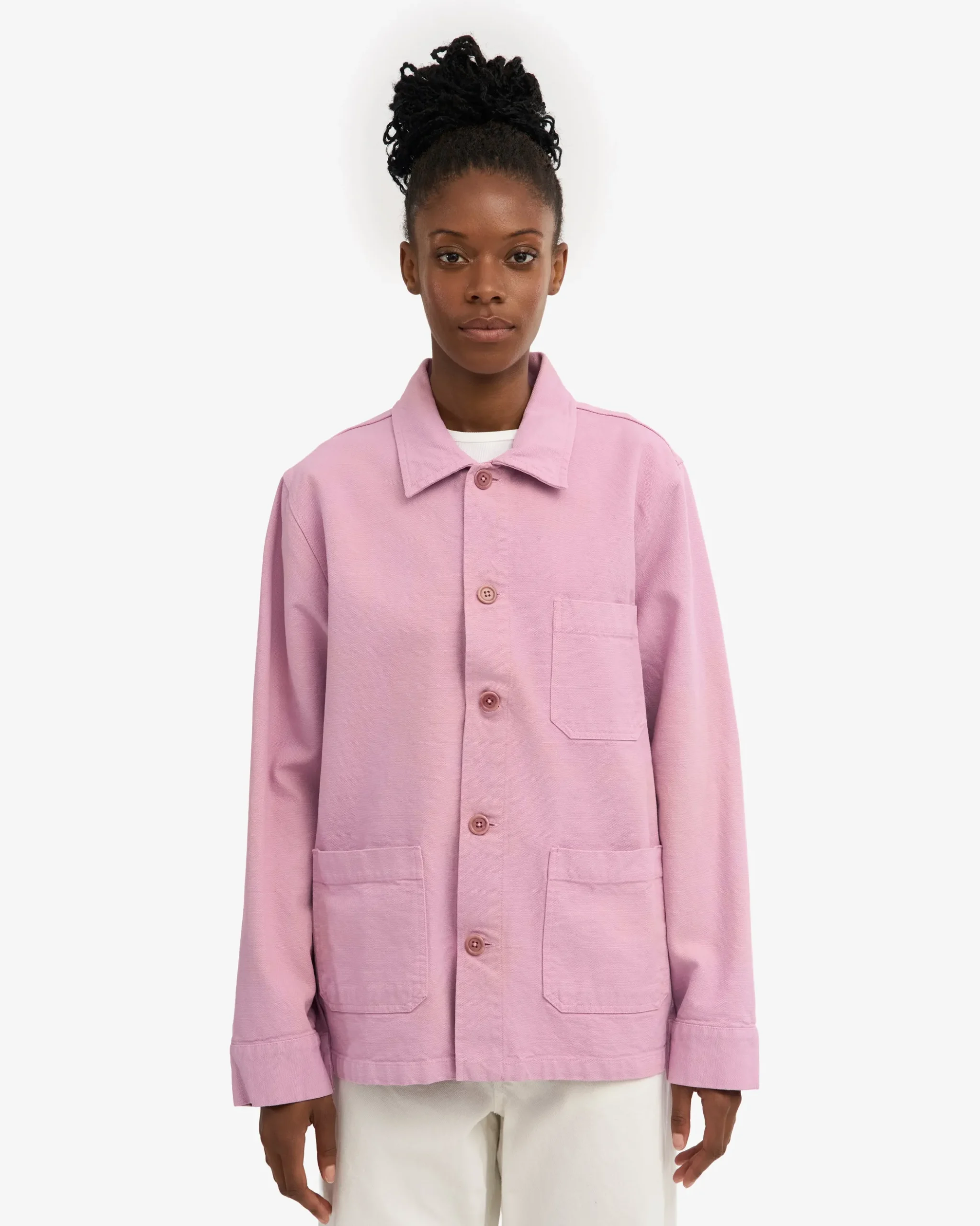 Organic Workwear Jacket - Cherry Blossom