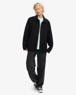 Organic Workwear Jacket - Deep Black