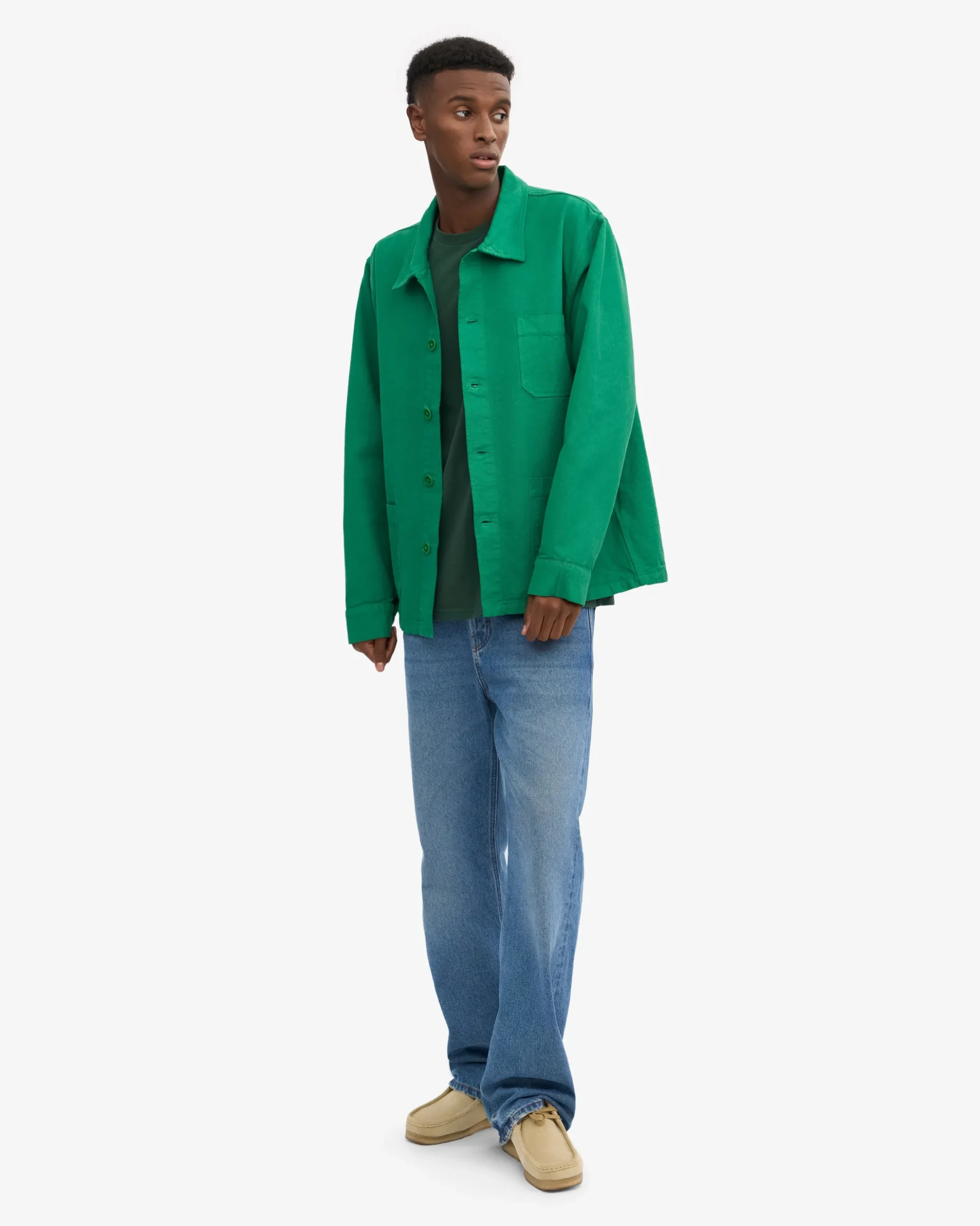 Organic Workwear Jacket - Kelly Green