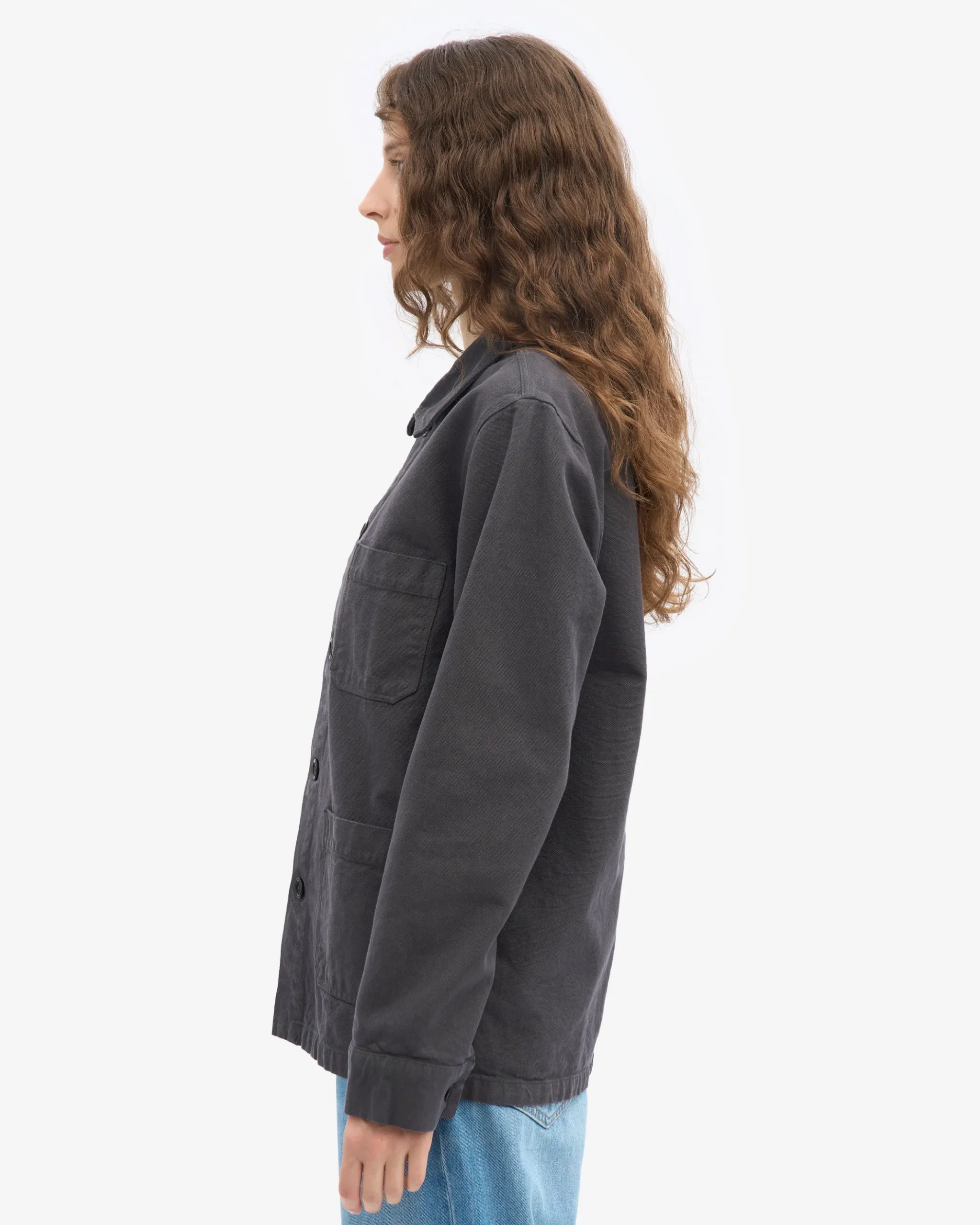 Organic Workwear Jacket - Lava Grey