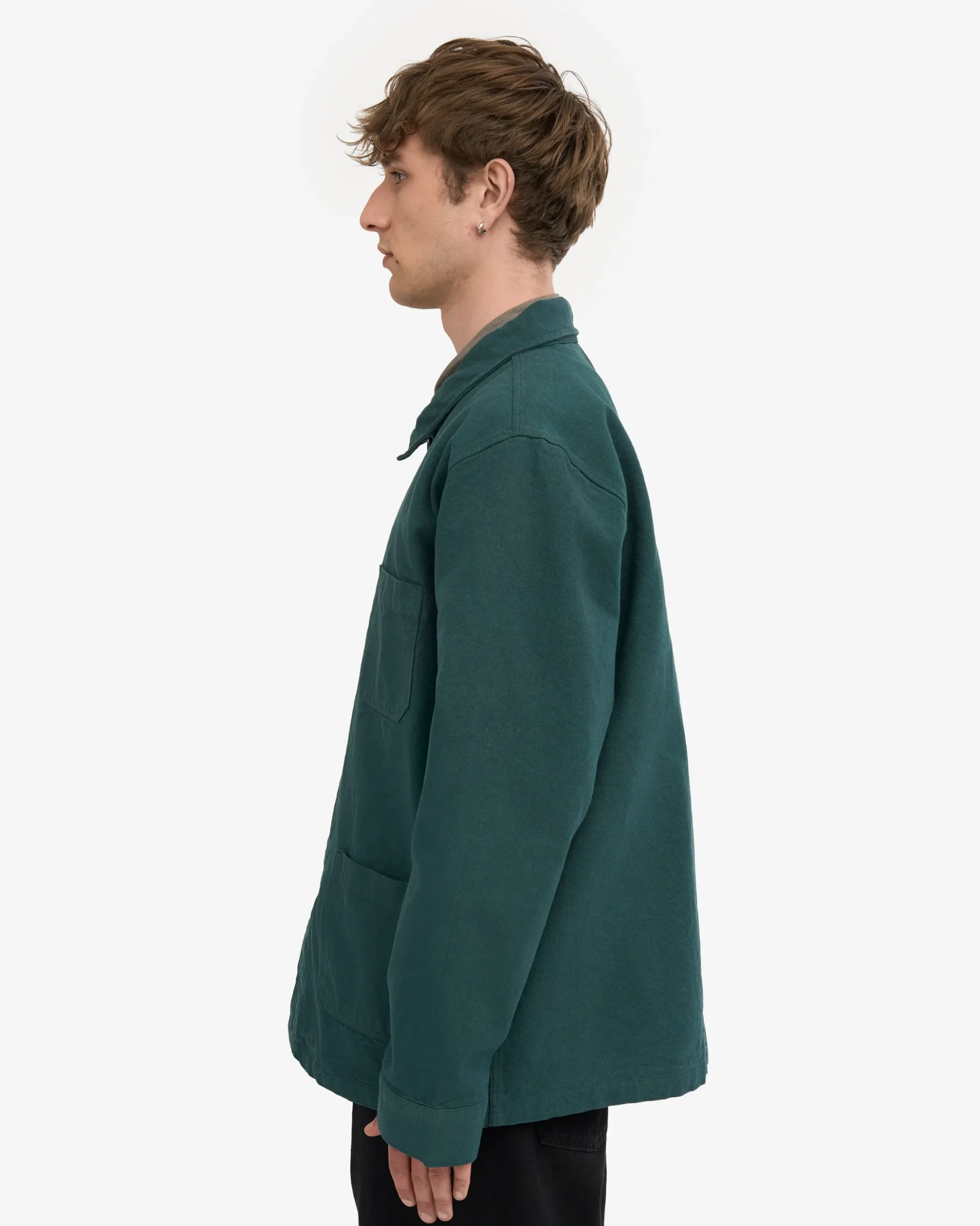Organic Workwear Jacket - Ocean Green