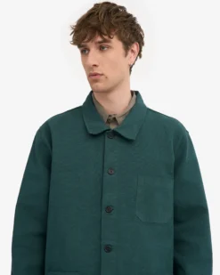 Organic Workwear Jacket - Ocean Green
