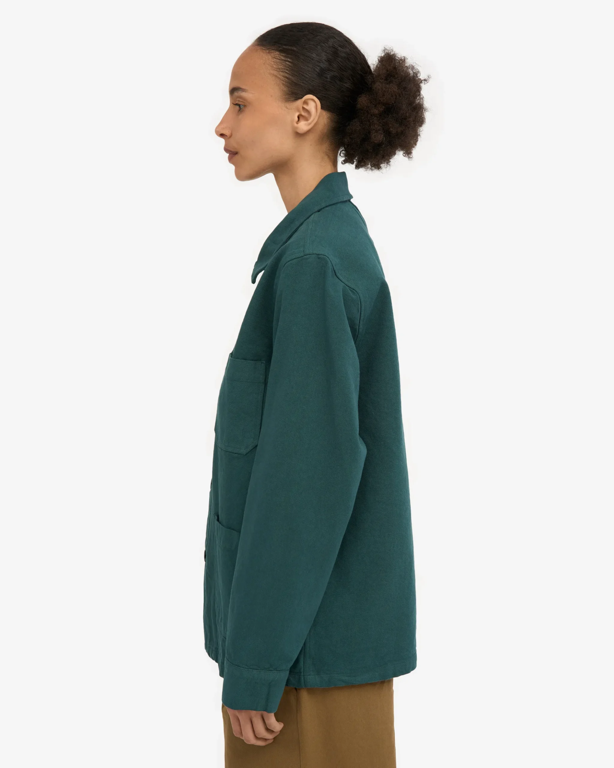 Organic Workwear Jacket - Ocean Green