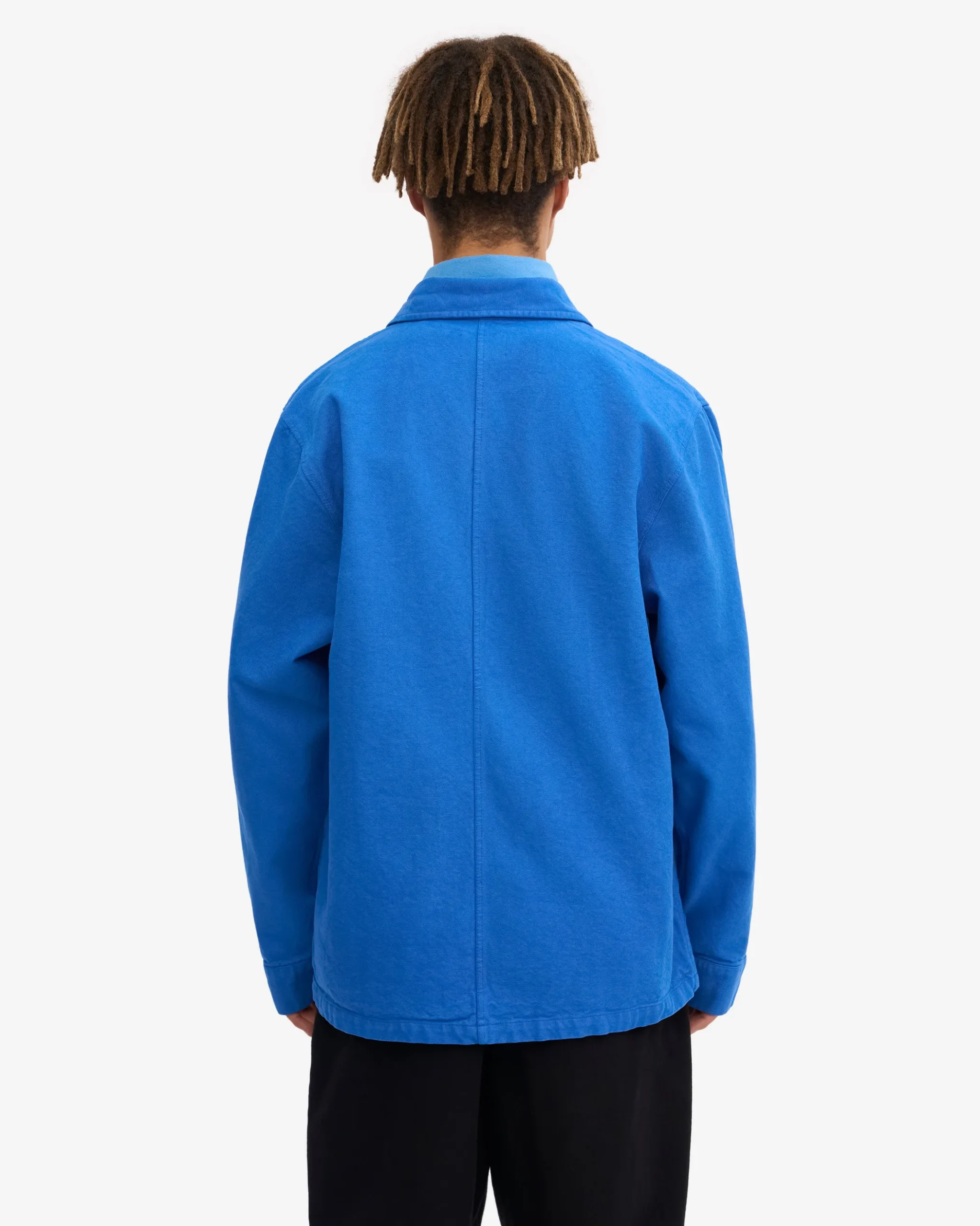 Organic Workwear Jacket - Pacific Blue