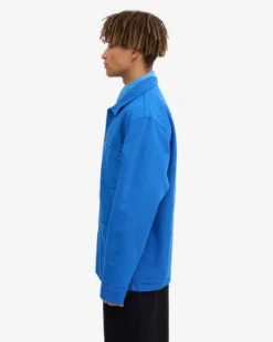 Organic Workwear Jacket - Pacific Blue