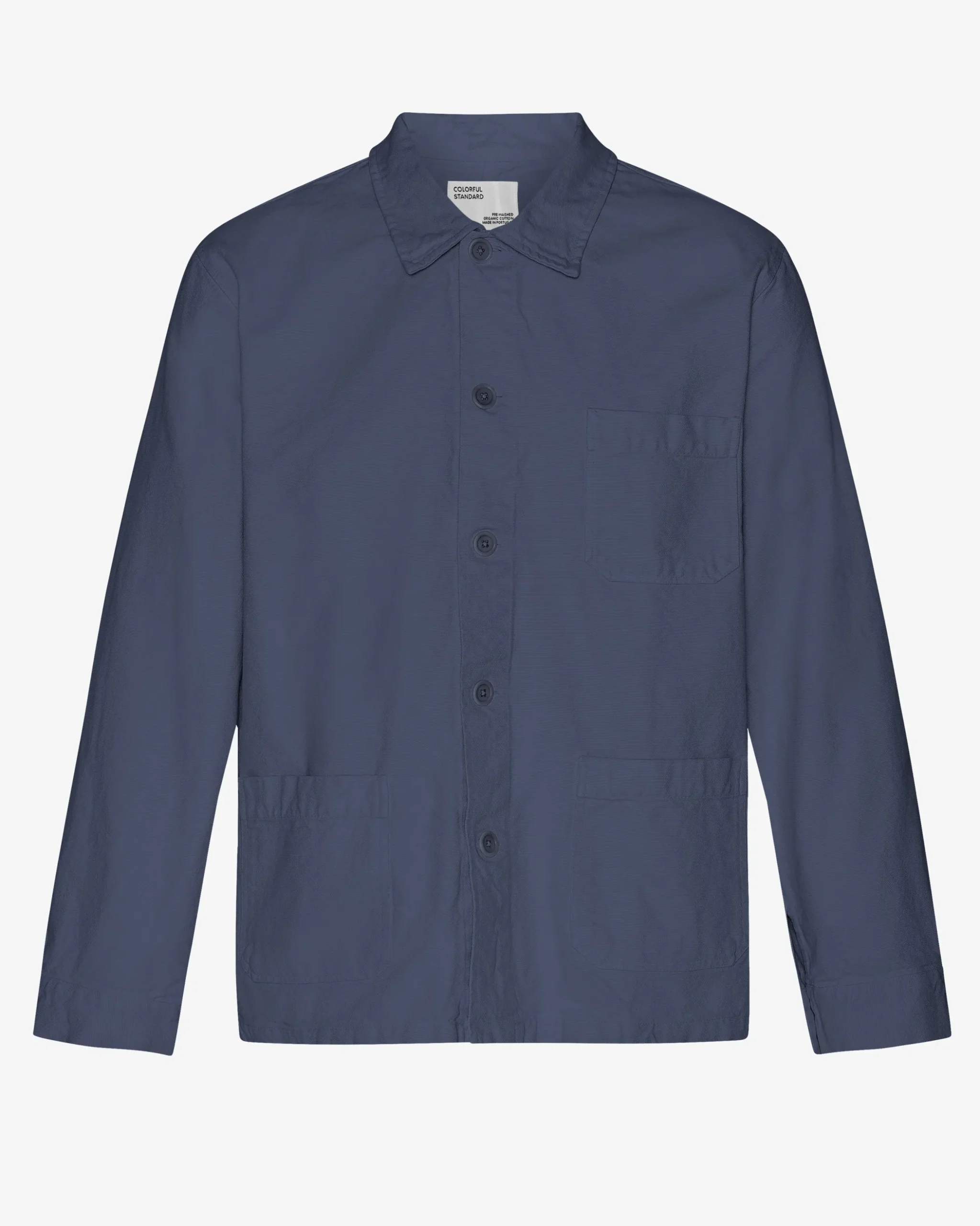 Organic Workwear Jacket - Petrol Blue