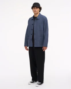 Organic Workwear Jacket - Petrol Blue