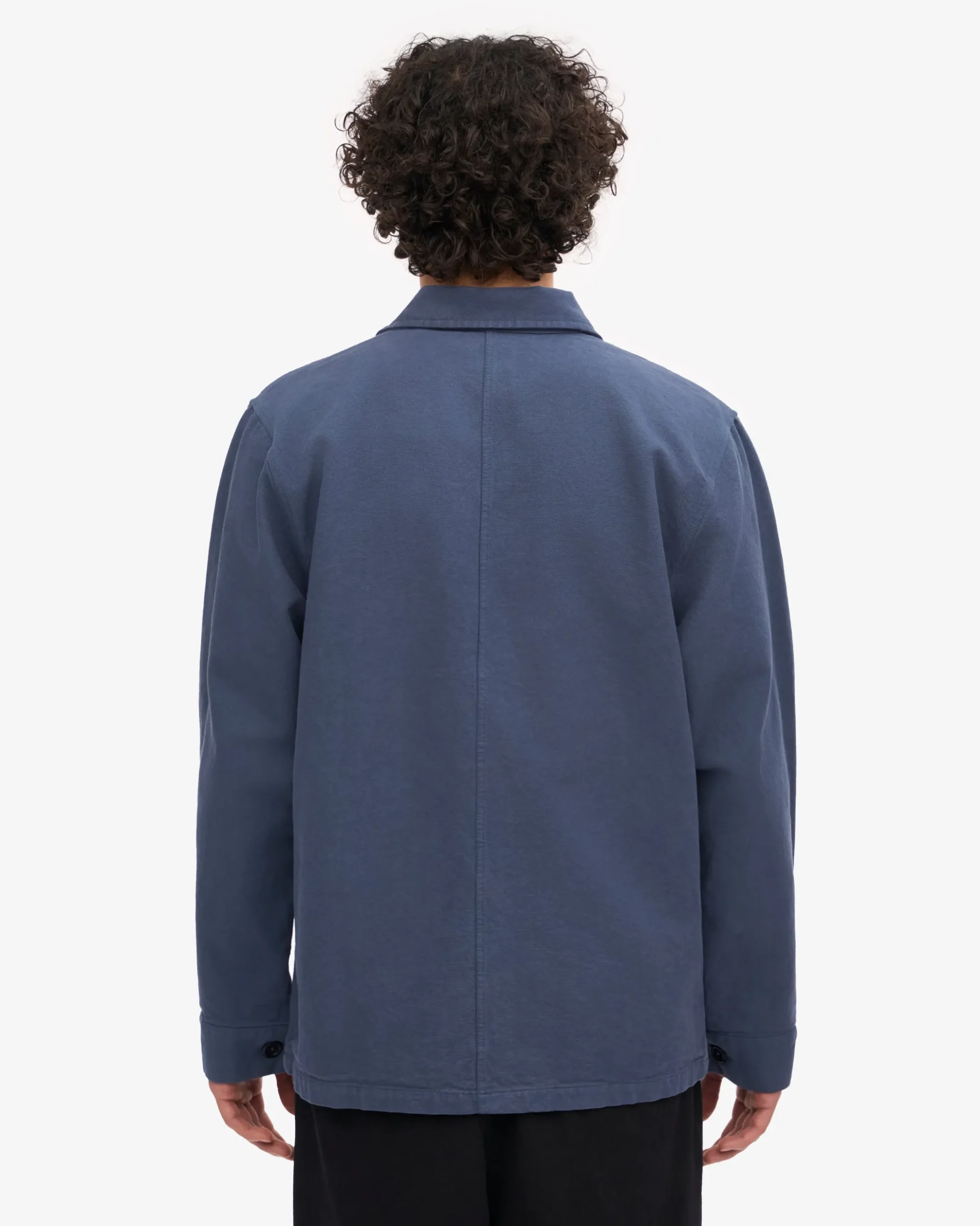 Organic Workwear Jacket - Petrol Blue