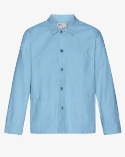 Organic Workwear Jacket - Seaside Blue