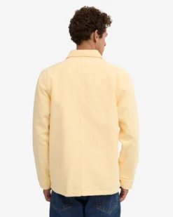 Organic Workwear Jacket - Soft Yellow