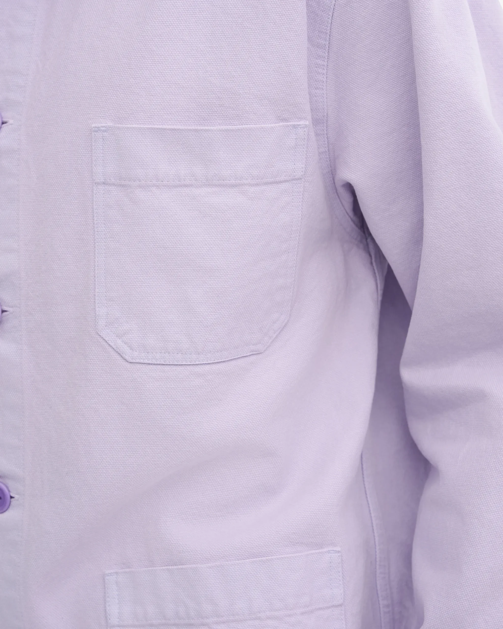 Organic Workwear Jacket - Soft Lavender