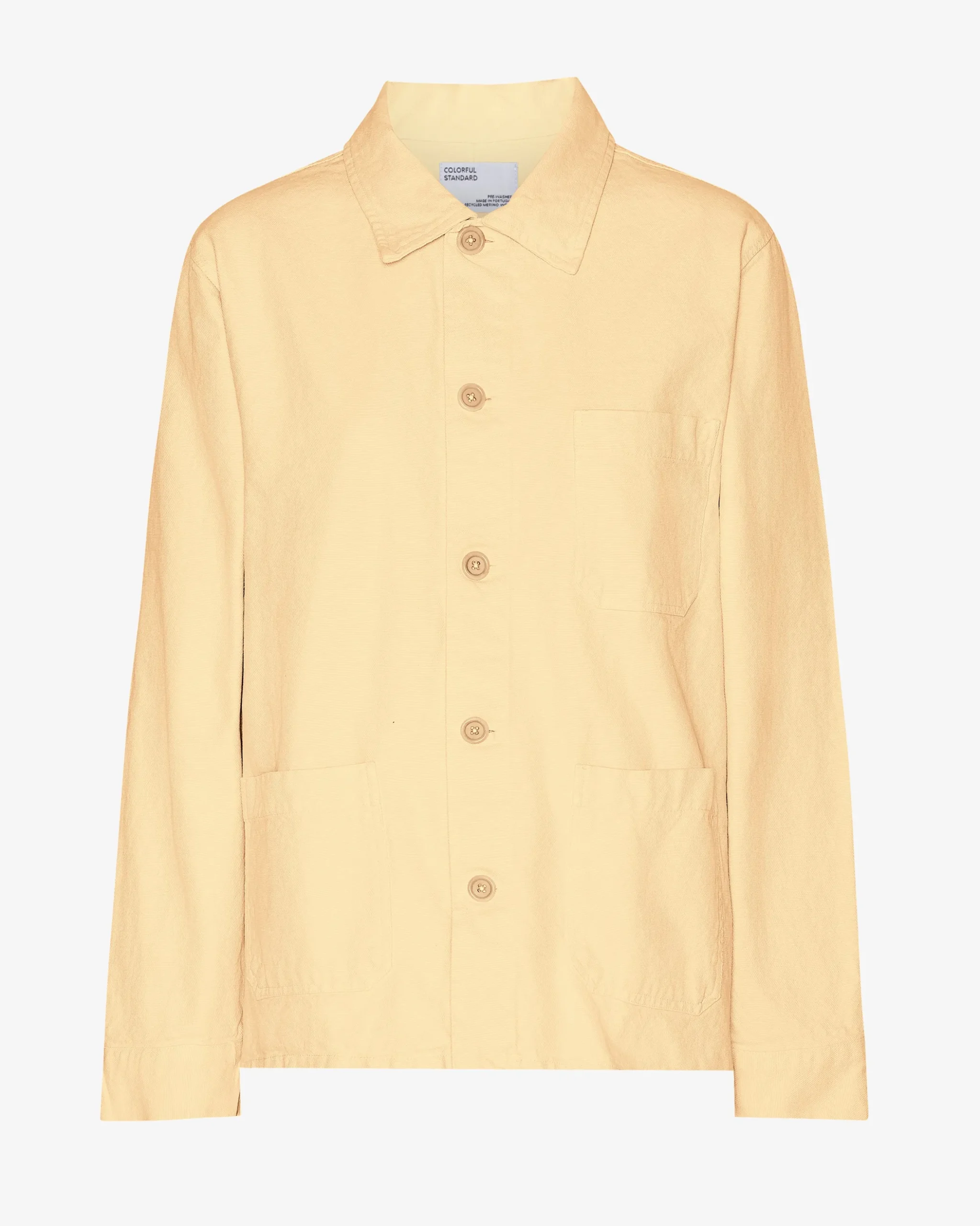Organic Workwear Jacket - Soft Yellow
